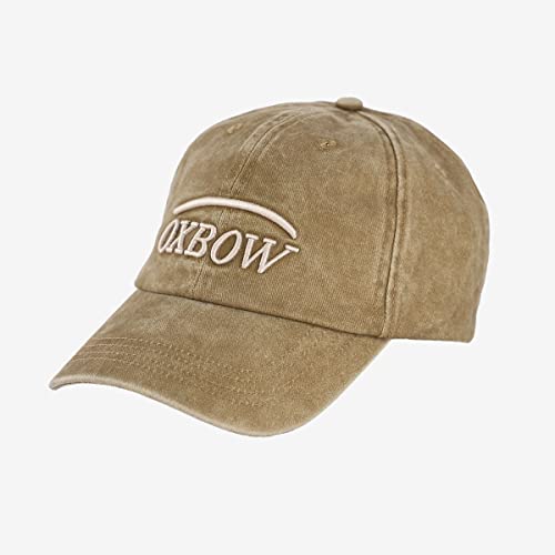 OXBOW P0EVAZ Haftowana czapka męska beżowa