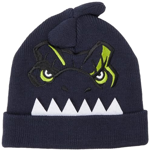 Bestseller A/S Nmmjovanni Jurassic Knit Hat Vde Czapka z dzianiny Unisex dziecko, Dark Sapphire, 48/49