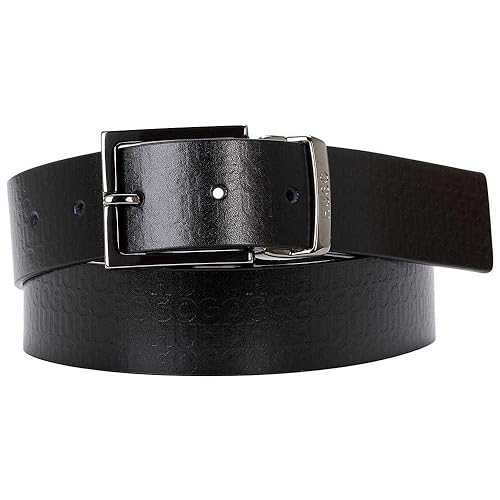 BOSS Męski pasek Giupi-L-Emb_Sr35_sp, czarny 1, 95, czarny (Black1)