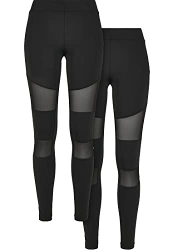 Urban Classics Legginsy damskie, czarny + czarny, 5XL