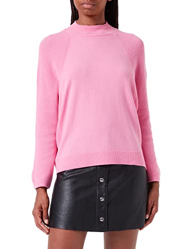United Colors of Benetton Damski sweter z golfem z długim rękawem, Różowy 011, S