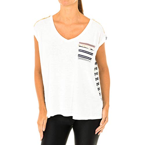 Desigual T-shirt damski Ts_Verona, biały (Crudo 1001), L