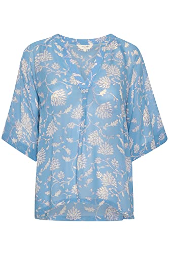 Part Two Damska koszulka PetinasPW SH luźny krój, nadruk ciemnoniebieski, 42