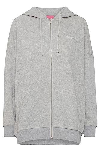 THEJOGGCONCEPT Damski sweter z kapturem Jcsafine, 201747/Light Grey Melange, XXL