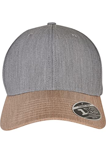 Flexfit Czapka bejsbolowa unisex 110 Melange Mix Cap Grey/Khaki One Size, szary/khaki, jeden rozmiar