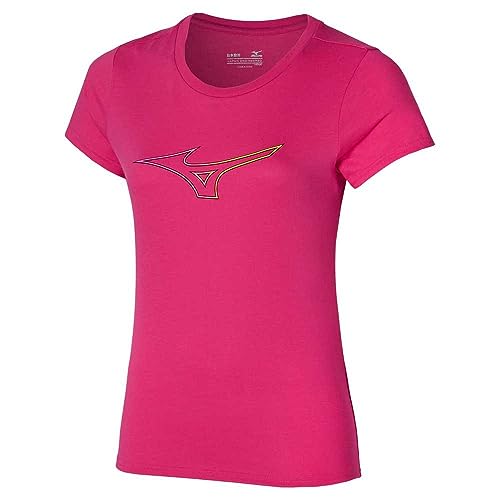 Mizuno Damska koszulka z logo Rb, Sangria Sunset, L