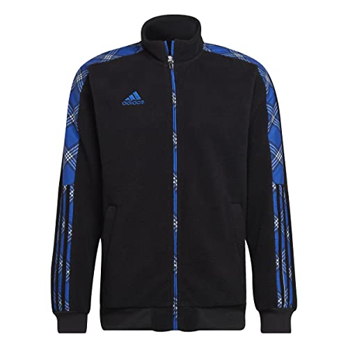 adidas Męska kurtka Tiro FL JKT WR, czarna/królewski błękit, XS, czarny/królewski błękit, XS