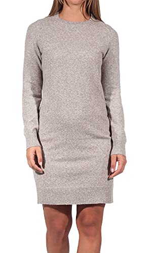 Vero Moda Kobiety Vmdoffy Ls O-Neck Dress Ga Noos Sukienka, Szary (Sepia Tint Melange), S