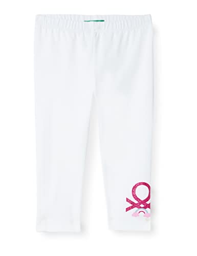 United Colors of Benetton Dziewczęce modelujące legginsy, Bianco Ottico 101, 82 cm