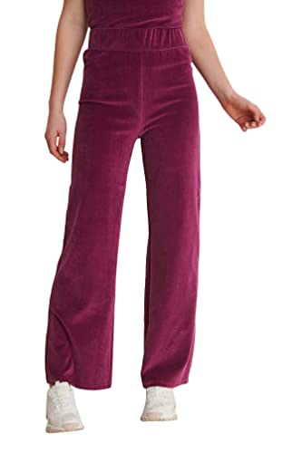 NA-KD Damskie welurowe spodnie damskie, Fioletowy, 46 PL