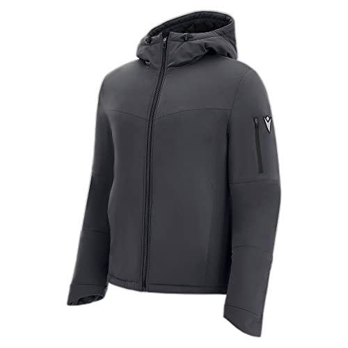 Macron Męska kurtka Athleisure Fcc Eureka Waterprf Wyściełana bluza z kapturem Gry/Blk, szaro-czarna, S, Szary-czarny, S