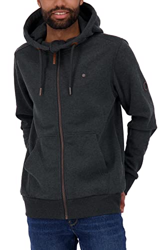 Alife and Kickin męska bluza TrasherAK A, bluza dresowa, kurtka rekreacyjna, bluza z zamkiem błyskawicznym, S-XXXL, Moonless Melange, M, Moon less melanż