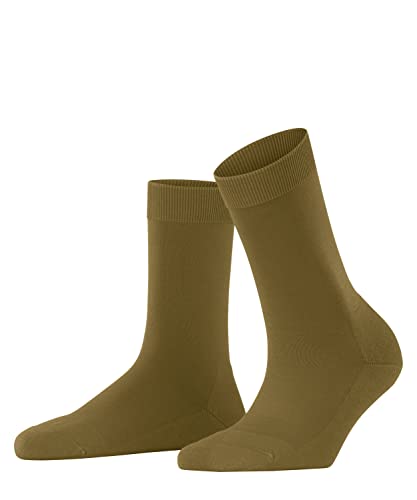 FALKE Damskie skarpety ClimaWool, oddychające, regulujące klimat, hamująca zapachy, lyocell, bardzo trwałe, wzmocnione, eleganckie, delikatne, ultra lekkie uczucie na skórze, 1 para, Zielony (Dried