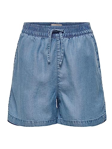 ONLY Dziewczęce Kogpema DNM Noos szorty, niebieski (medium blue denim), 134 cm