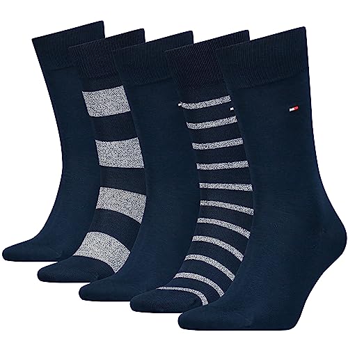 Tommy Hilfiger Skarpety męskie w pudełku prezentowym, granatowy, 40-42 EU