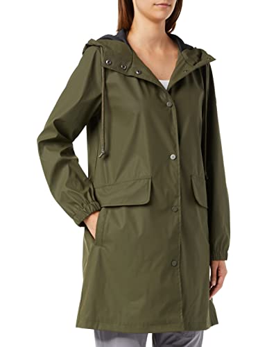 Springfield Wodoodporna kurtka z kapturem Płaszcz, Ciemny Khaki, 36 Kobiety, Ciemna khaki, 34