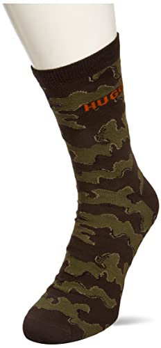 HUGO Skarpety męskie Qs Camo Cc, ZIELONY, 36-38 EU