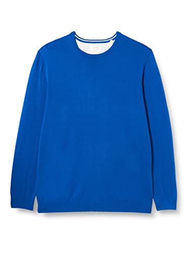 s.Oliver Big Size Sweter męski, niebieski, 5XL (DE), niebieski, 5XL