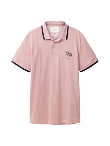 TOM TAILOR Męska koszulka polo, 11055-Morning Pink, XXL 1036379, 11055 – Morning Pink, XXL