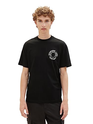 TOM TAILOR Denim T-shirt męski, 2999 - Black, S