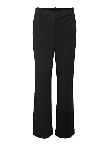 Bestseller A/S Damskie spodnie VMLUCCA MR Straight Jersey Pant NOOS, czarne, XXL/34, Schwarz, XXL x 34L