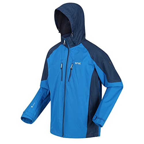 Regatta Męska kurtka trekkingowa Calderdale IV wodoodporna powłoka - granatowa, Imperial Blue/Moonlight dżins, XL