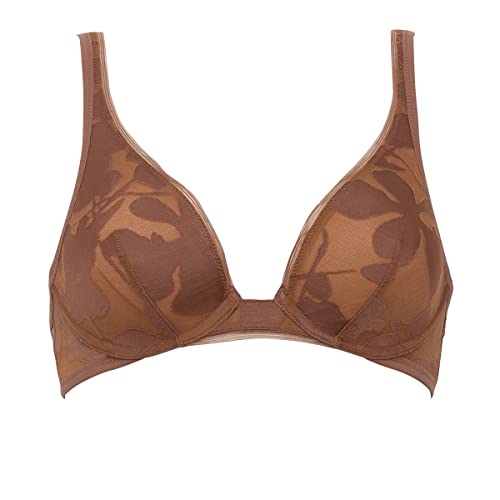 Maison Lejaby OMBRAGE Biustonosz, Chocolate Brown, 95D Kobiety, Czekolada Brązowy, 80D