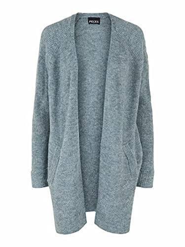 Pieces Damski sweter Pcellen Ls długi dzianinowy kardigan Noos Bc, Trooper, XS