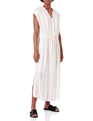 TOM TAILOR Damski sukienka w paski 1031363, 29556 - Offwhite Vertical Paint Stripe, 40