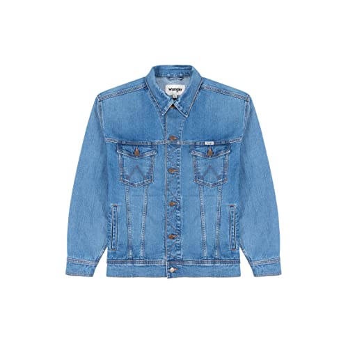 Wrangler Anti-Fit męska kurtka dżinsowa, BLUE OCZY NIEBIESK, M