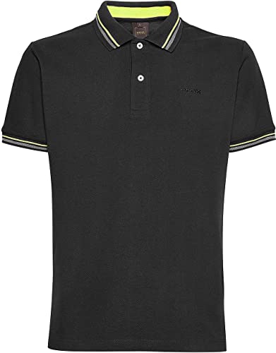 Geox Męska koszulka polo M (DE), czarna, L, czarny, L