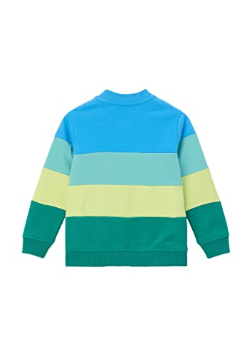 s.Oliver Bluza Junior Boys, Blue Green, 128/134, Niebieski zielony, 128-134