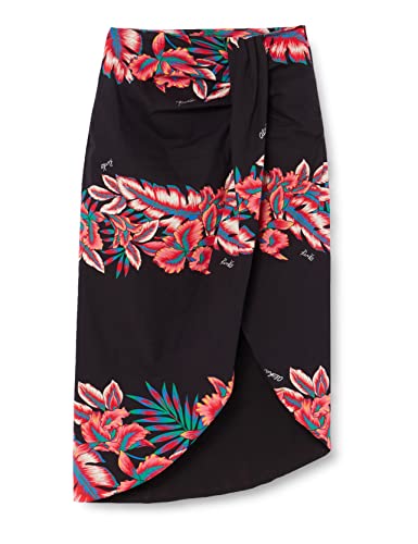 Pinko Damska obrotowa spódnica z nadrukiem popeliny, Zr3_mult.czarny/czerwony, 46