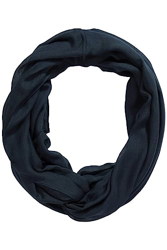Ulla Popken Szalik damski, przyjemnie miękki, okrągły szal, morski, jeden rozmiar