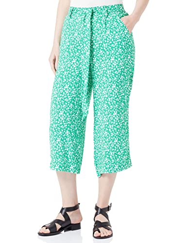 ONLY Damskie spodnie Onlnova Life Crop Pant AOP Ptm Palazzo, Fern Green/Aop:354 Mono Floral, 42