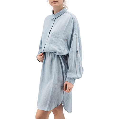Replay Sukienka damska W9007A, 010 jasnoniebieska, L, 010 Light Blue, L