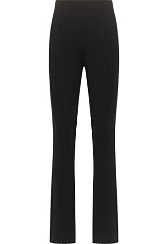 myMo Damskie spodnie z dzianiny, czarny, XS-S