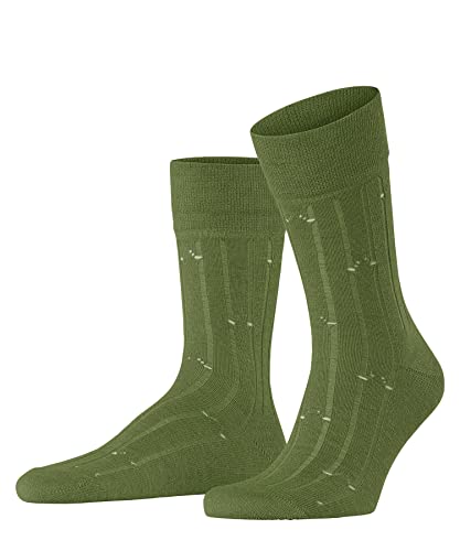 FALKE Mężczyźni Skarpety Sensitive Agender M SO Len Bawełna bezuciskowe 1 Para, Zielony (Fluo Khaki 7277), 43-44