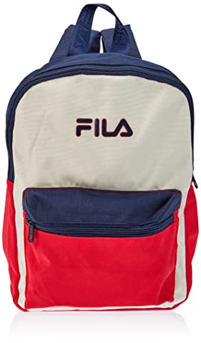 FILA Unisex dziecięcy Bury Small Easy Backpack-Medieval Blue-Antique White-True Red-OneSize plecak, Medieval Blue-antique White-true Red, jeden rozmiar