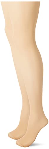 Nur Die Goodbye 20 DEN rajstopy do biegania 20 DEN, przezroczyste, delikatne rajstopy, matowe wzornictwo, trwałe, migdał, L