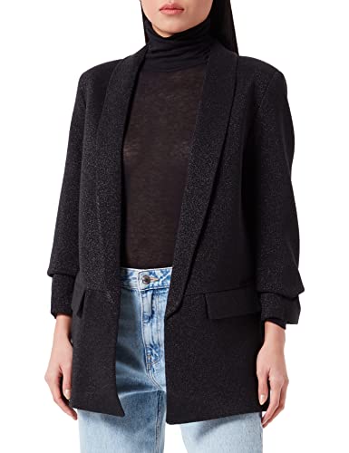 Replay Luźny blezer damski, 040 Black Lurex, L