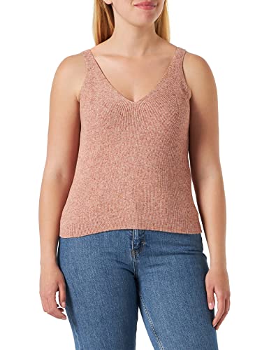 ONLY Women's ONLLINA S/L KNT NOOS Top, Sierra/szczegóły: melanż, XL, Sierra/Szczegóły: melanż, XL