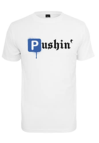 Mister Tee Męski t-shirt Pushin P Tee, biały, M