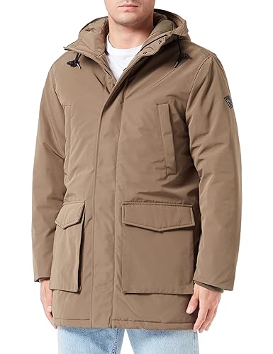 Replay parka męska relaxed fit, 928 ciemny oliwkowy, XXL