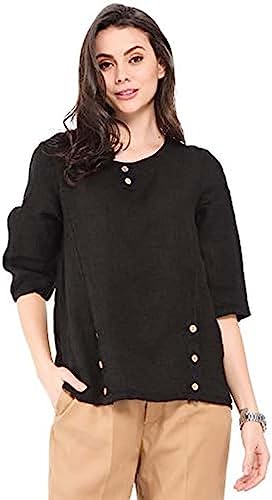 Bonateks, Lejąca krótka sukienka z przodu i bez rękawów, 100% len, rozmiar DE: 40 rozmiar US: L, biała - wyprodukowano we Włoszech, biały, 40