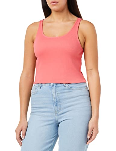 ONLY Women's ONLNESSA S/L Short JRS Top, Calypso Coral, XL