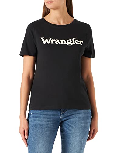 Wrangler Damska koszulka Regular Tee, Faded Black, XL