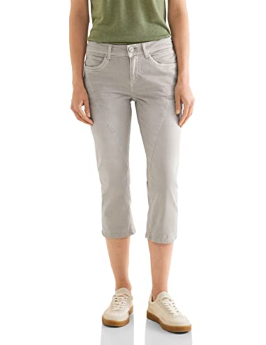 Street One Damskie spodnie jeansowe 3/4, Light Stone Sand Washed, 30W / 22L