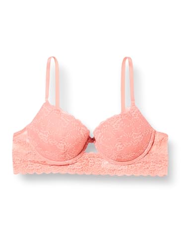 Women'secret Beautiful Biustonosz Koronkowy Koral, Pomarańczowy, 90B