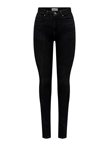ONLY Onlpaola Hw Sk DNM Tai dżinsy damskie, Washed Black, (XS) W / 32L
